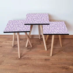 HANAH HOME Set 3 stočića 3Shp247 White