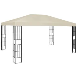 Vidaxl Paviljon 3x4 m krem
