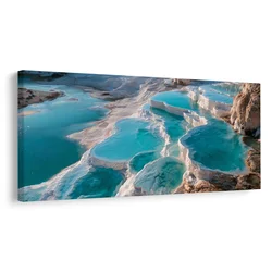 Slika bele terase z lagunami - 140x70