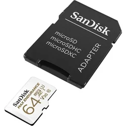 SanDisk SDHC 64GB micro +SD Adap. 60.000 sati MAX ENDURANCE
