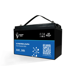 Baterija Ultimatron LiFePO4 Litij-ionska- 25.6V- 54Ah- 1382.4Wh- Bluetooth- Integrirani Smart BMS