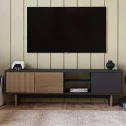 HANAH HOME TV polica Ravello Warm Oak Anthracite