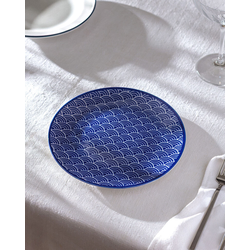 Madame Coco Tanjir za desert Reve Bleu, 19 cm, Plavo-beli