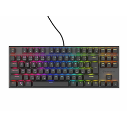 Genesis tiha gaming tipkovnica THOR 303/TKL/RGB/Outemu Peach/Wireless USB/CZ-SK layout/Black