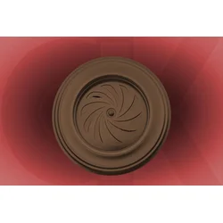 Štucna fi 118mm rebrasta braon plastificirana-hv lim ( 9768 )