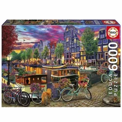 Educa Biking in Amsterdam Puzzle 6000 delova