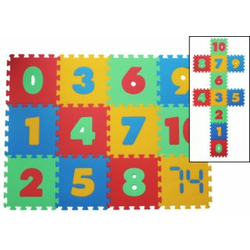 Malý Génius - Puzzle Brošure za male puzzle za pjenu za bebe II 12 komada - 3+ dijelova