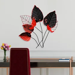 Wallity Zidna dekoracija Feuille 1, 73x76x4cm, Šarena