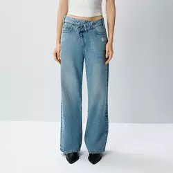 Farmerke wide leg sa niskim strukom