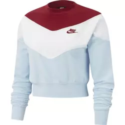 Nike W NSW HRTG CREW SB, ženski pulover, bela