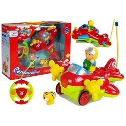 slomart LEAN TOYS Glasbeni Letalo na Daljinsko Upravljanje z Volanom