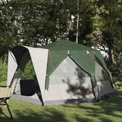 Šator za 5 osoba s krovom Zelena i bijela 333 x 317 x 194 cm