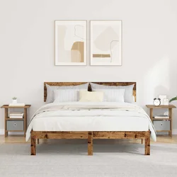 Noćni ormarić s ladicama 2 pcs Staro drvo 41 x 40 x 45 cm