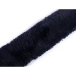 Všito oblačilo / okrasno krzno širine 5 cm - temno modra