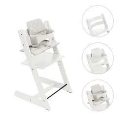 STOKKE Tripp Trapp HC Bundle White + Cushion Star Silver