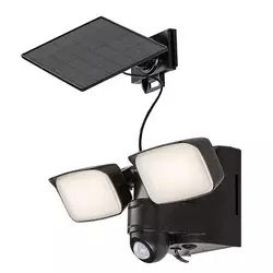 RABALUX Leszno Spoljna zidna lampa, Solarna, LED, IP54, 10W, 800lm, Crna