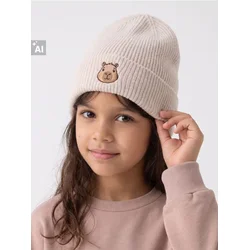 Sinsay - Rebrasta beanie kapa sa motivom kapibare - BEŽ