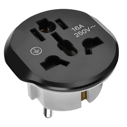 AVIZAR Adapter za polnjenje Universal EU v UK/AU/ZDA/CN, Črna, (5000220145)