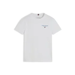TOMMY HILFIGER Majica Essential svetlo modra / češnjevo rdeča / bela