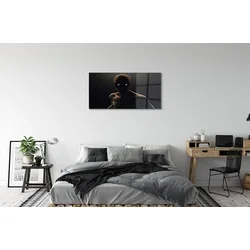 tulup.si Slika na steklu Bald grozno obliko 100x50 cm 4 obešalnika