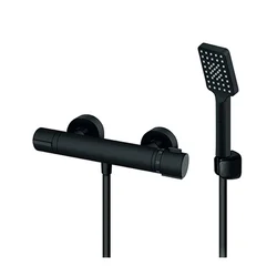 Rosan Thermo S.2 BLACK Termostatska baterija za tuš sa ručnim tušem