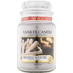 Yankee Candle Crackling Wood Fire dišeča sveča  623 g Classic velika