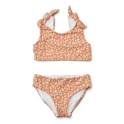 liewood otroške bikini kopalke bow mini leo tuscany rose