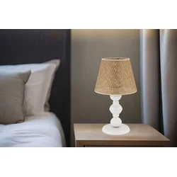 Opviq Stona lampa 301 Hazeran, 60 W, 45 cm, Krem