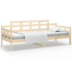 Vidaxl Dnevna postelja 90x190 cm trdna borovina