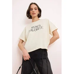 Trendyol Milla Ženska majica TWOSS26TS00081, Bela
