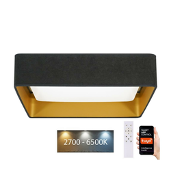 Brilagi-LED prigušiva svetiljka VELVET SQUARE LED/36W/230V Wi-Fi Tuya+daljinski upravljač siva