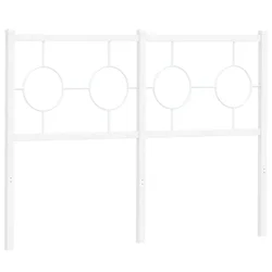 Vidaxl Kovinsko nadomestno vzglavje belo 120 cm