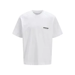 JACK & JONES Majica JCOUnion črna / bela