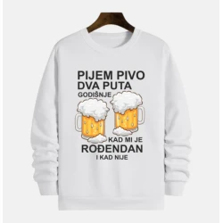 MAFIMI Duks Pijem pivo dva puta godišnje, Beli