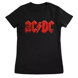 AC/DC Distressed Logo Black S Ženske Majica