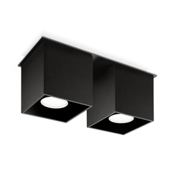 Sollux SL.0063 - Spot svetiljka QUAD 2 2xGU10/40W/230V crna