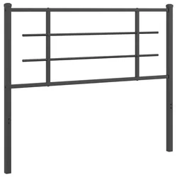 Vidaxl Kovinsko nadomestno vzglavje črno 107 cm