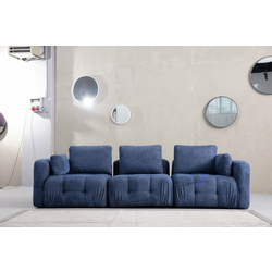ATELIER DEL SOFA Amaris 3 Seater Navy Blue sofa sa 3 sedišta