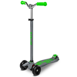 Micro MAXI DELUX PRO Dečiji trotinet, Sivo-zeleni