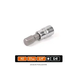shumee 1/4 nasadni ključ s HEX nastavkom 37 mm/H2 /TEGER