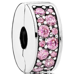 Pandora Svetleč roza posnetek 791817PCZ srebro 925/1000