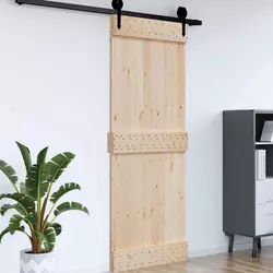 Vrata NARVIK Prirodna 95 x 210 cm Čvrsta borovina