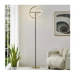 Eglo 901973-LED Stojeća lampa CASTELPOTO sa prigušiva 2xLED/8,8W/230V zlatna/crna