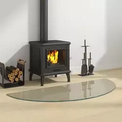 Staklena ploča za kamin *Transparent*an 1200 x 500 mm Stakl