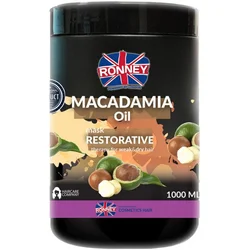 RONNEY Maska za obnavljanje slabe i suve kose MACADAMIA OIL 1000ml