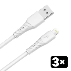 Kabl AVAX CB4306 3X / USB-A to Lightning / 12W / 1.5 m / White