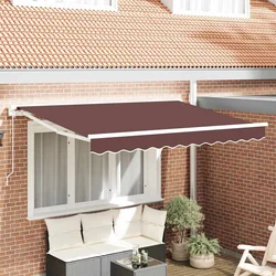 Okvir tende Smeđa 250 x 200 cm Poliester s PU premazom