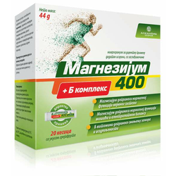 Magnezijum 400 + B kompleks Alkaloid, 20 kesica