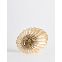 Aberto Design Dekorativna figura Školjka, 8x24x26cm, Zlatne boje