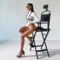 BOLZZ Stolica za šminkanje make up black